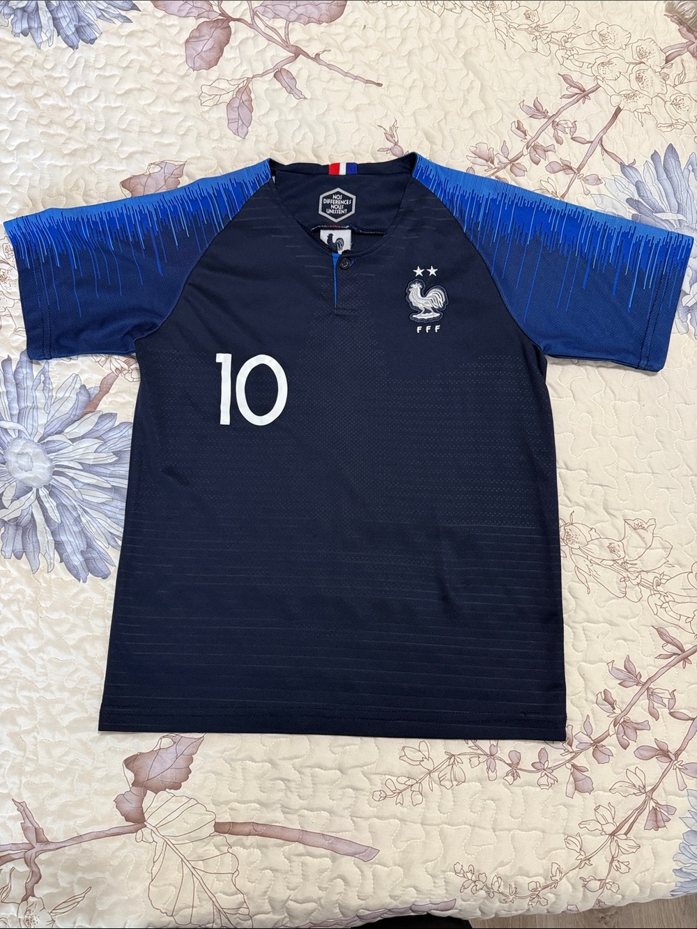 Nike MBAPPE Kids Navy Soccer Jersey with Blue Gradient Sleeves
